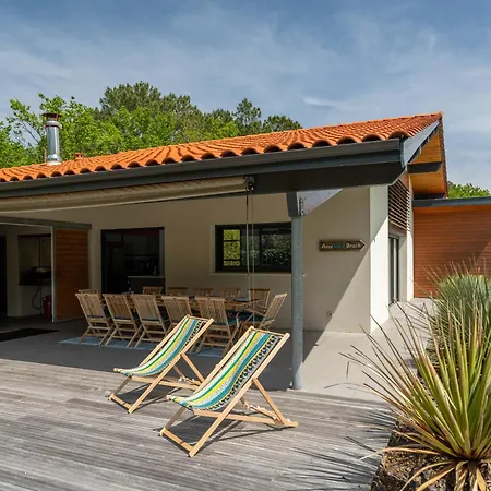 Contemporaine 14 Pers. Avec Piscine Chauffee Et Jardin - Dune Du Pyla Et Plages A Proximite - Fr-1-319-512