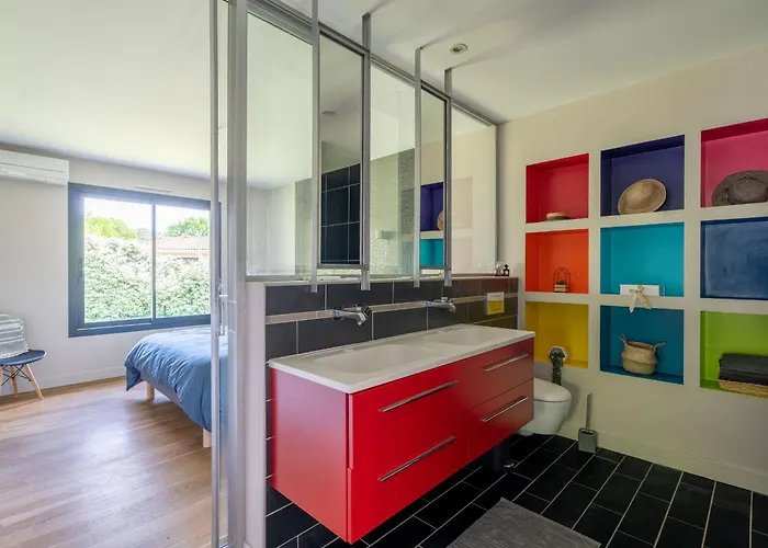 빌라 Contemporaine 14 Pers. Avec Piscine Chauffee Et Jardin - Dune Du Pyla Et Plages A Proximite - Fr-1-319-512 비스카로세