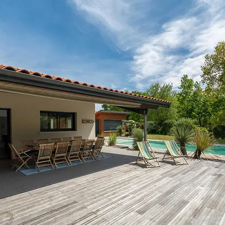 Contemporaine 14 Pers. Avec Piscine Chauffee Et Jardin - Dune Du Pyla Et Plages A Proximite - Fr-1-319-512 Villa Biscarrosse