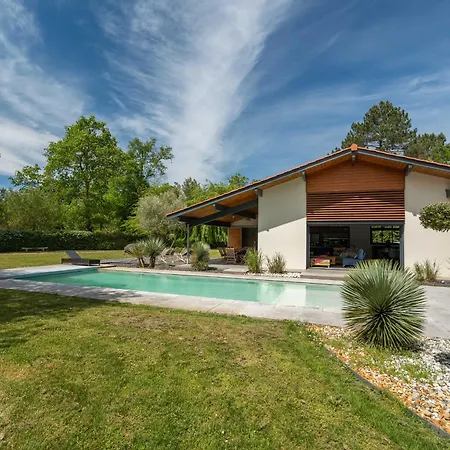 Contemporaine 14 Pers. Avec Piscine Chauffee Et Jardin - Dune Du Pyla Et Plages A Proximite - Fr-1-319-512 Vila Biscarrosse