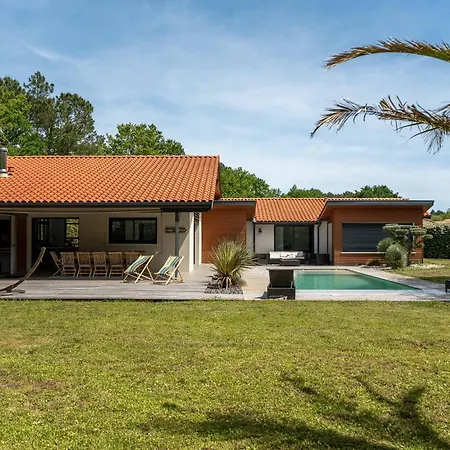 Contemporaine 14 Pers. Avec Piscine Chauffee Et Jardin - Dune Du Pyla Et Plages A Proximite - Fr-1-319-512 Biscarrosse