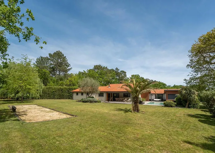 Contemporaine 14 Pers. Avec Piscine Chauffee Et Jardin - Dune Du Pyla Et Plages A Proximite - Fr-1-319-512 Biscarrosse